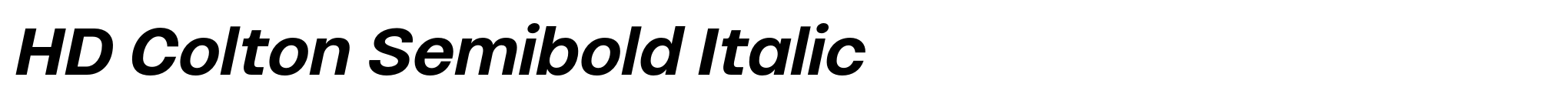 HD Colton Semibold Italic image